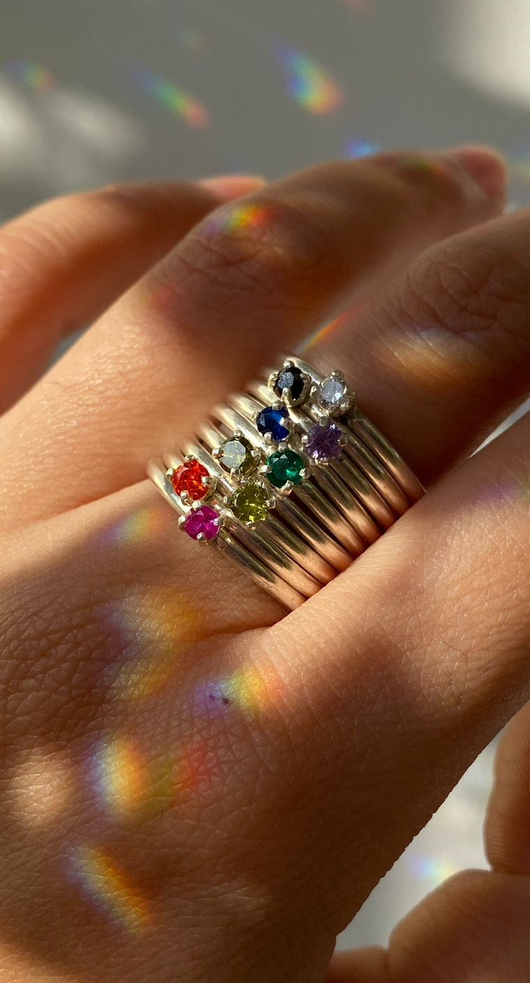 Anillo Serpiente graduable en plata
